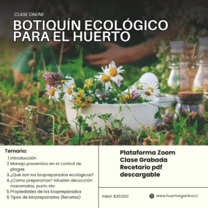 Clase grabada: Botiquín ecológico para el huerto